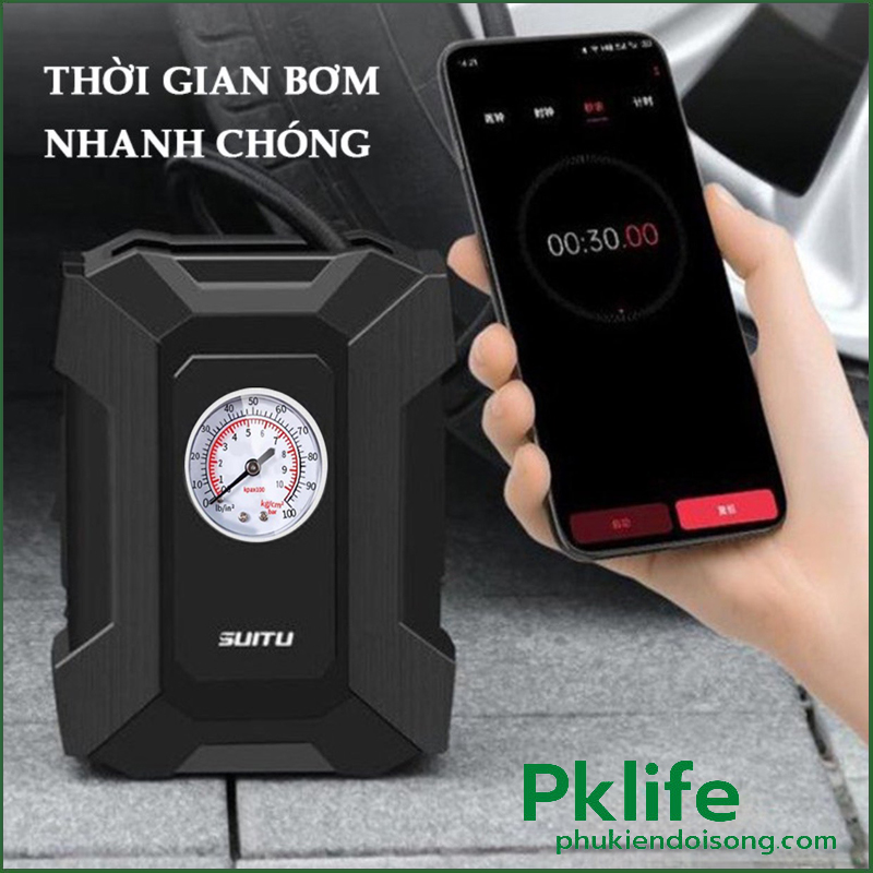 Cấu tạo chi tiết bơm lốp ô tô B-57001