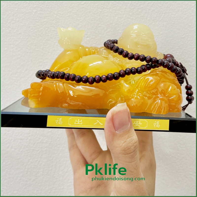 Ảnh thật tượng phật di lặc bằng đá Dl-58001