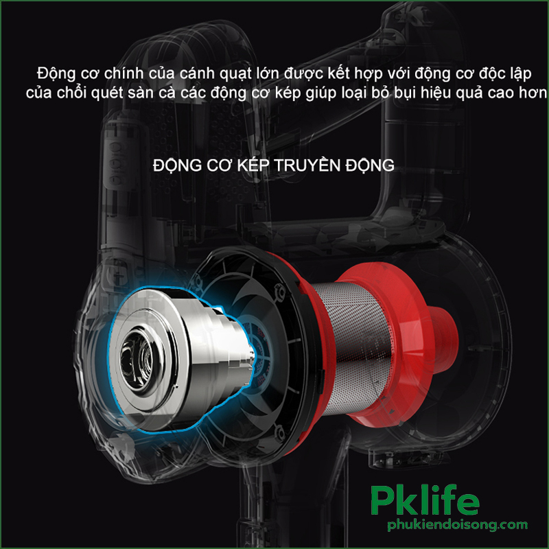 Cấu tạo và thiết kế nổi bật của máy hút bụi không dây gia đình MHB-1T9701