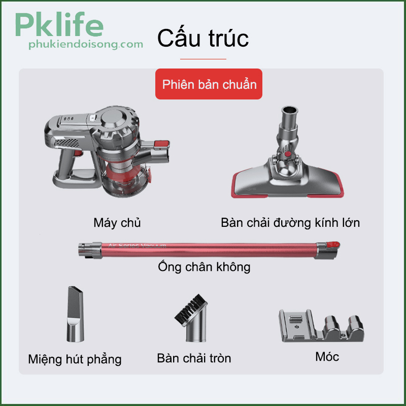 Cấu trúc của máy hút bụi mini dùng pin Mhb-1T9701 dễ dàng tháo lắp