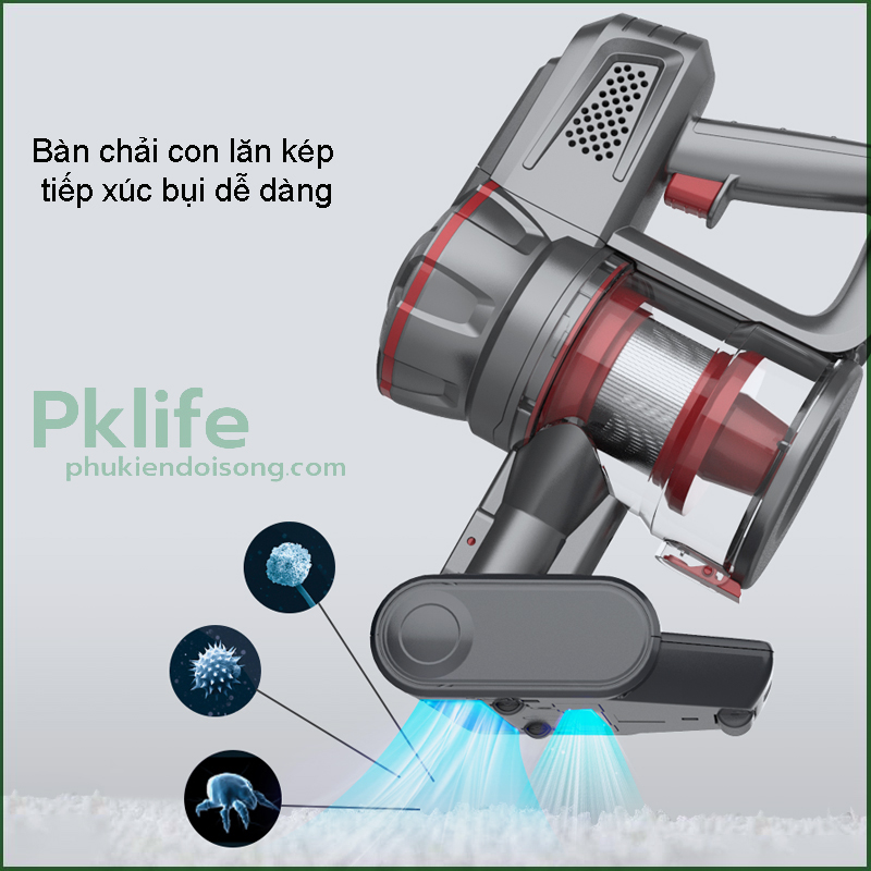 Cấu trúc của máy hút bụi mini dùng pin Mhb-1T9701 dễ dàng tháo lắp