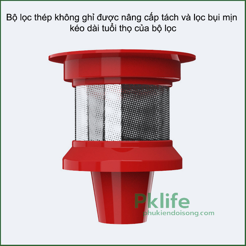 Bộ lọc của máy hút bụi mini cầm tay mhb-1T9701 nâng cấp tiện lợi