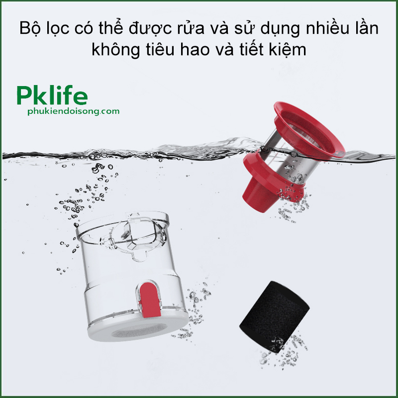 Bộ lọc của máy hút bụi mini cầm tay mhb-1T9701 nâng cấp tiện lợi