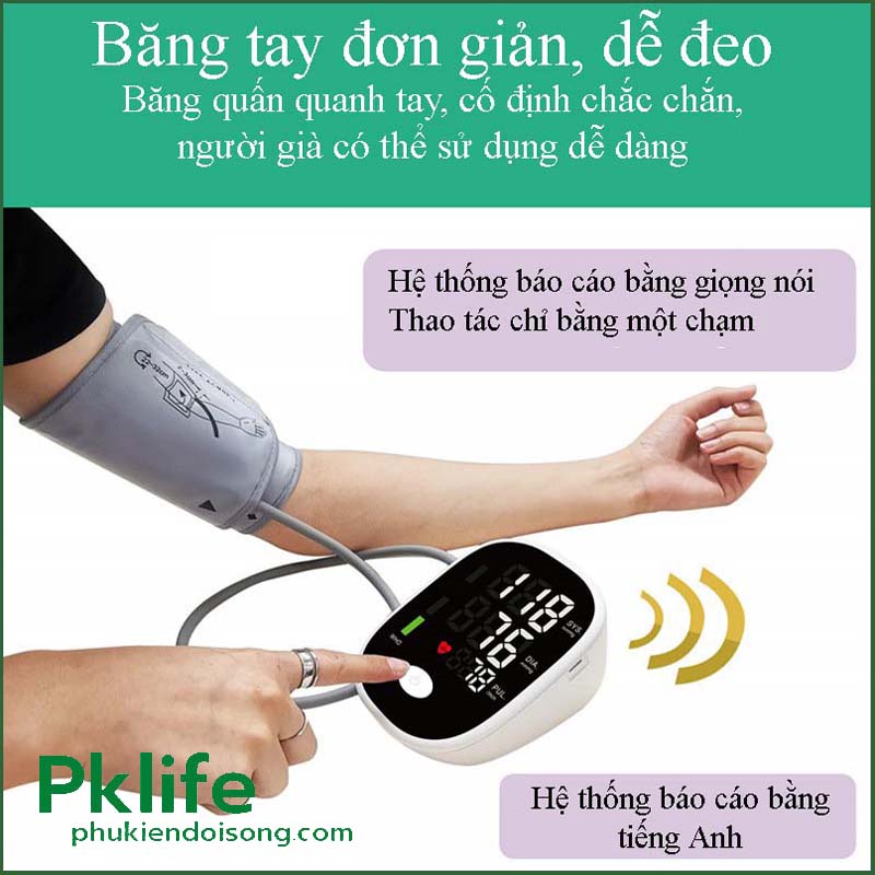 Cấu tạo chi tiết máy đo huyết áp điện tử mini DHA-75001